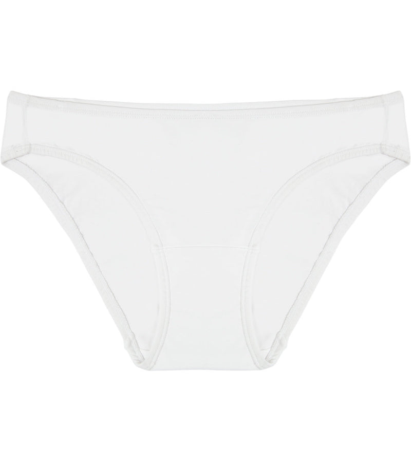 Freestyle Bikini in WHITE. Flat lay front view