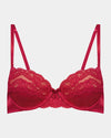 Heavenly Contour Bra in PERSIAN RED. Flat lay front view