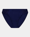 Baroque Bikini in Medieval Blue. Flat lay front view