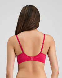 Bendon Body Lace Contour Bra in JAZZY. Flat lay back view