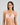 Model wears Simply Seamless Wire Free Bra in SILVER PINK. On body front view