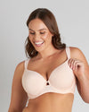 Model wears Eloise Contour Bra in PALE DOGWOOD. On body front view