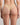 Model wears My Fit Lace Thong in FRAPPE. On body back view