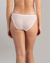 Model wears Sofia Bikini in BRIGHT WHITE. On body back view