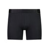 Bamboo Mens Trunk in BLACK. Flat lay front view