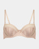 Makayla Contour Bra in EVENING SAND. Flat lay front view