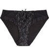 Yvette Bikini in BLACK. Flat lay front view