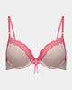 Alessandra Contour Bra in ICY PINK/PINK LEMONADE. Flat lay front view