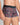 Model wears Retros Print Mens Trunk in GLOBAL TILE PRINT. On body side view