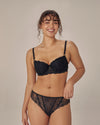 Sofia Contour Bra in BLACK. Feature shot