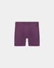 Bamboo Mens Trunk in PLUM PERFECT. Flat lay front view
