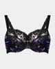 Violet Floral Underwire Bra in FAIRY TALE PRINT. Flat lay front view