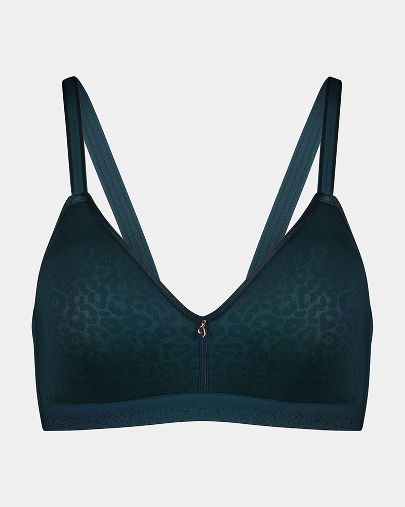 Perfectly Considered Wire Free Bra in PONDEROSA PINE. Flat lay front view
