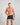 Model wears Cotton Stretch Mens Trunk in BLACK WHITE. On body front view