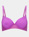 Bendon Body Contour Bra in RADIANT ORCHID. Flat lay front view
