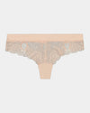 Zoe Thong in SCALLOP SHELL/GARDENIA. Flat lay front view