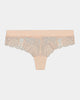 Zoe Thong in SCALLOP SHELL/GARDENIA. Flat lay front view