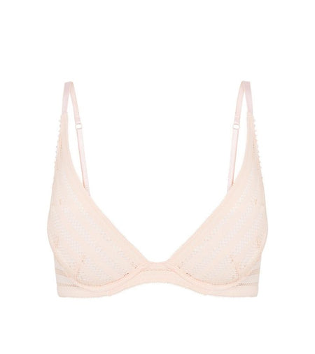 Morning Lola Underwire Bra in SCALLOP SHELL. Flat lay front view
