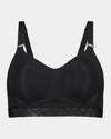 Bendon Breathe Contour Bra in BLACK. Flat lay front view