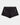 Lace Impact Short in BLACK. Flat lay front view