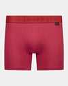 Bamboo Mens Trunk in GARNET. Flat lay front view