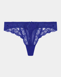 Sofia Thong in DAZZLING BLUE. Flat lay front view