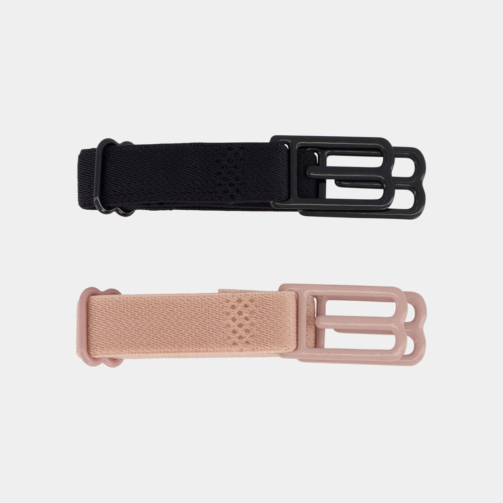 Model wears Cross Back Strap Converter 2Pk in ASSORTED. On body front view