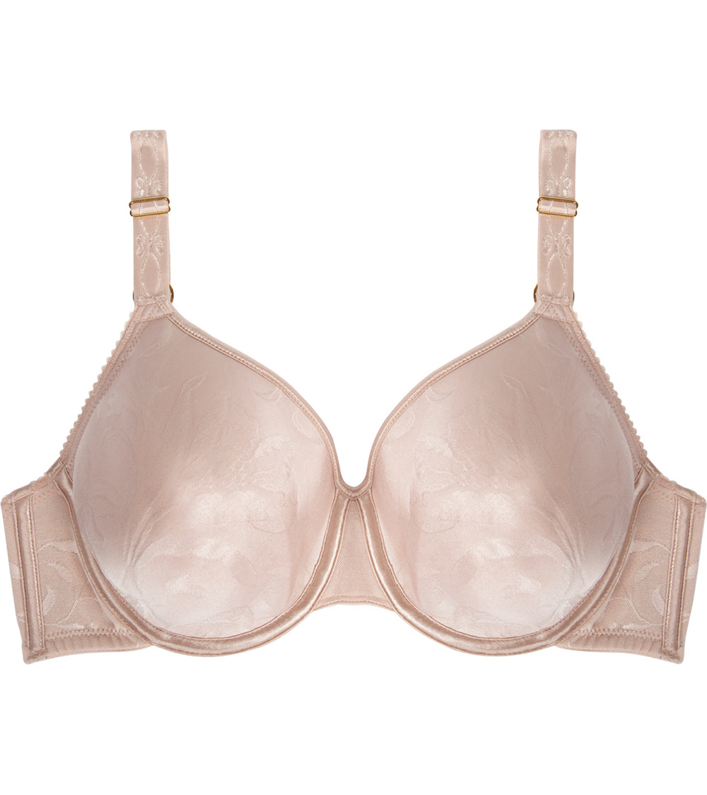 Profile Perfect Contour Bra in LATTE. Flat lay front view