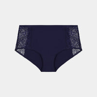 Eloise High Waisted Brief in ECLIPSE. Flat lay front view