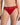 Model wears Lumiere Bikini in SALSA. On body front view