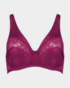 Classic Underwire Underwire Bra in BEAUJOLAIS. Flat lay front view