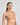 Model wears Stamina Wire Free Bra in LATTE. On body side view