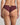 Model wears Sheer Impact Brazilian in FIG. On body back view