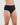 Model wears Seamless Soft Full Brief in BLACK. On body side view