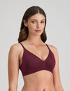 Model wears Comfit Collection Wire Free Bra in FIG. On body side view