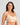 Model wears Bendon Restore Mastectomy Bra in LATTE. On body side view