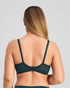 Model wears Felicia Underwire Bra in PONDEROSA PINE. On body back view