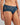 Model wears Midnight Express Full Brief in REFLECTING POND. On body side view
