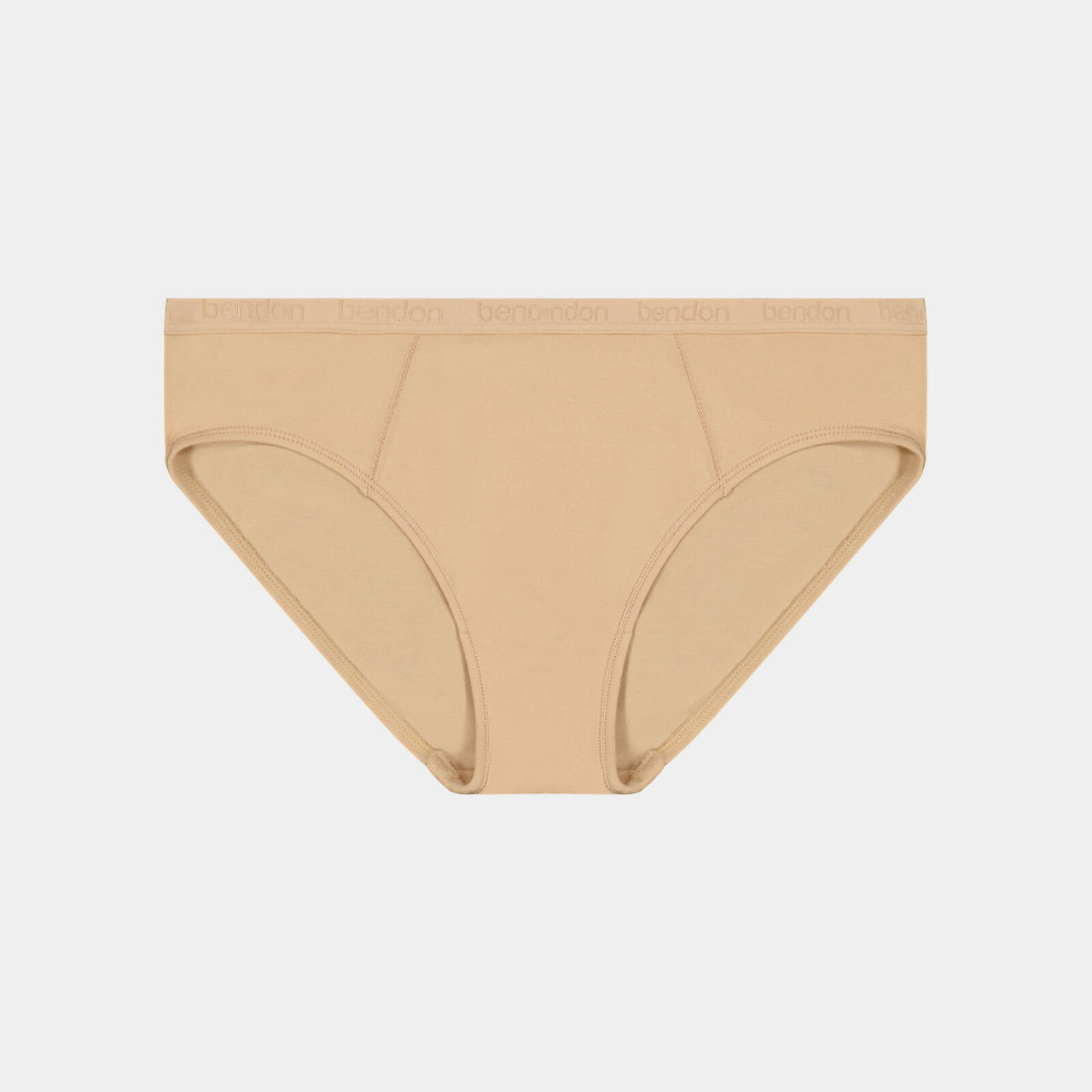 Body Cotton Bikini in NATURAL. Flat lay front view