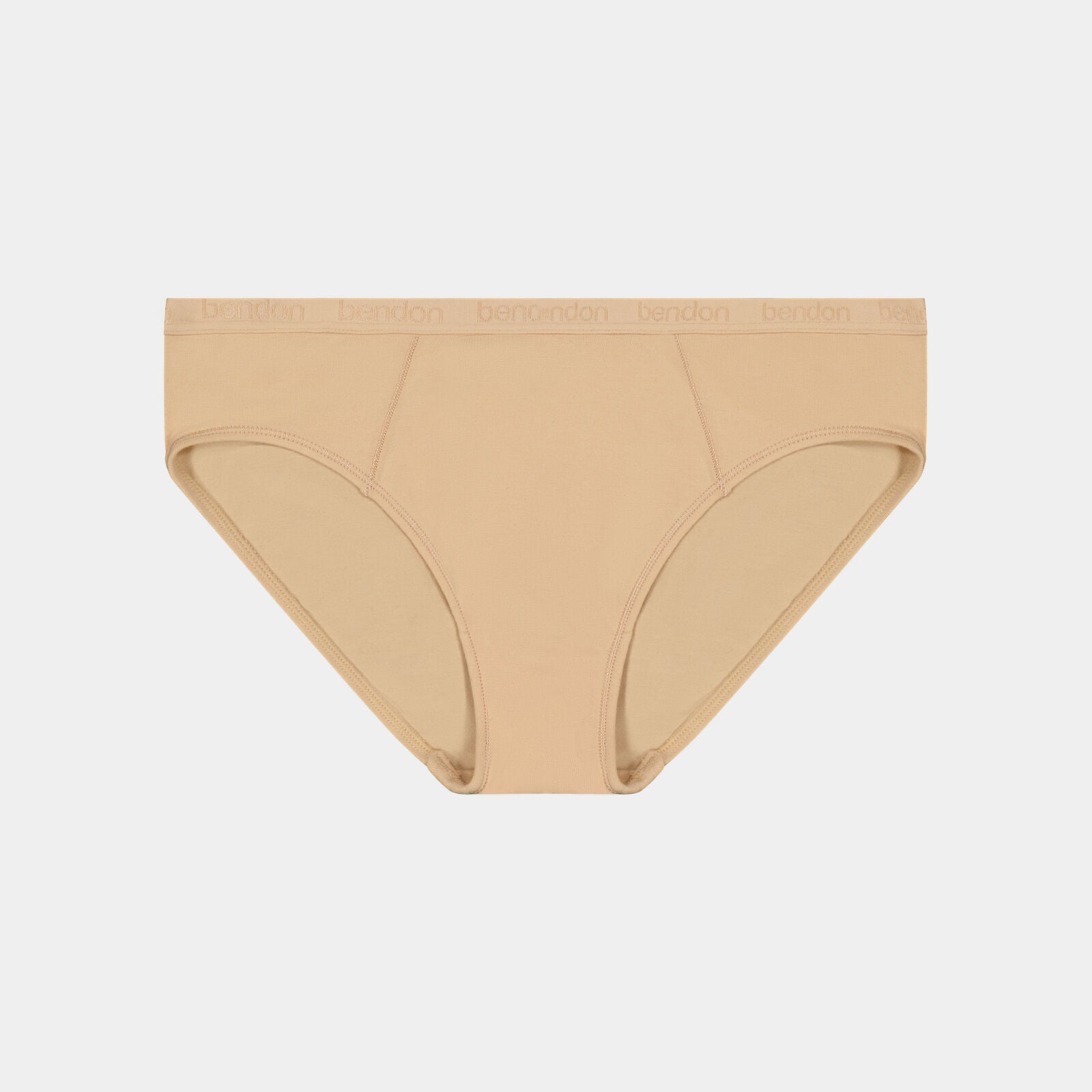 Body Cotton Bikini in NATURAL. Flat lay front view