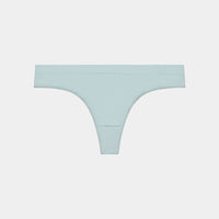 Seamless Thong in ETHER. Flat lay front view