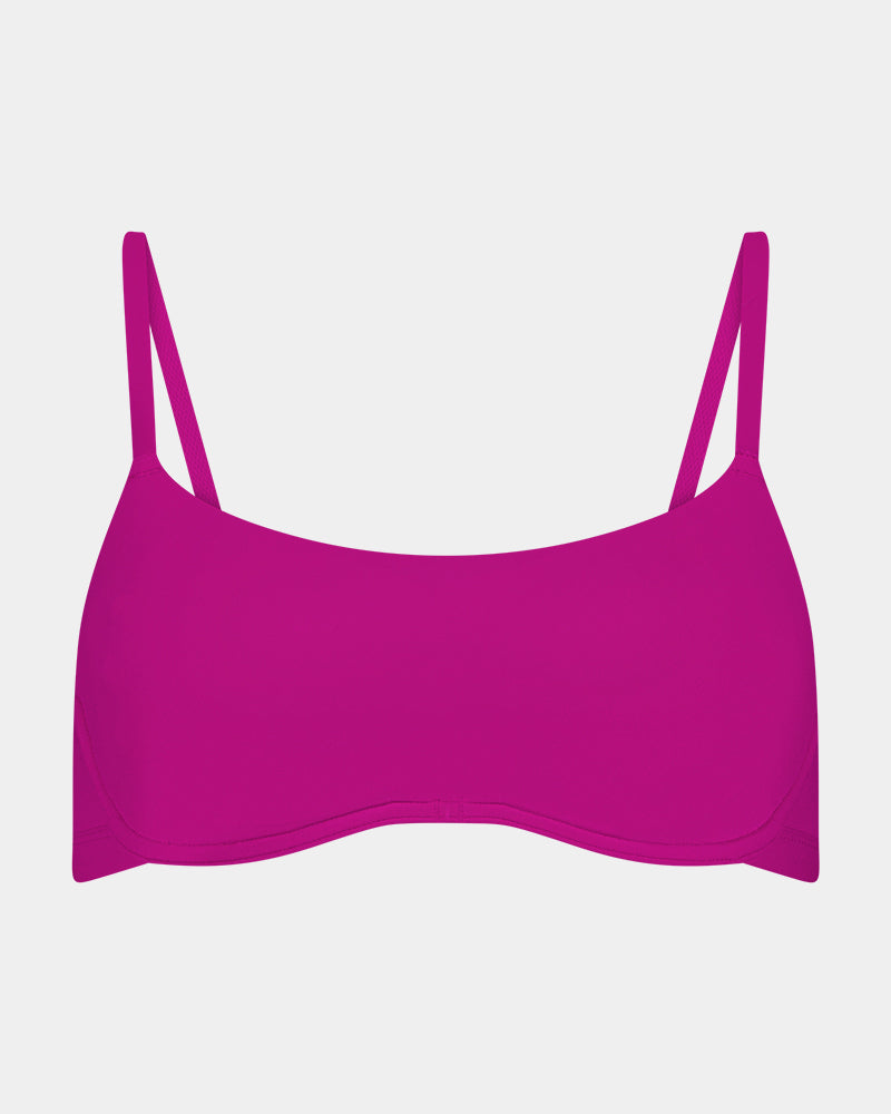Extra-Ordinary Contour Bra in FANTASY FUCHSIA. Flat lay front view
