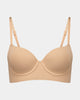 Play Contour Long Line Bra in TUSCANY. Flat lay front view