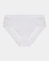 Angelica Midi in WHITE. Flat lay front view