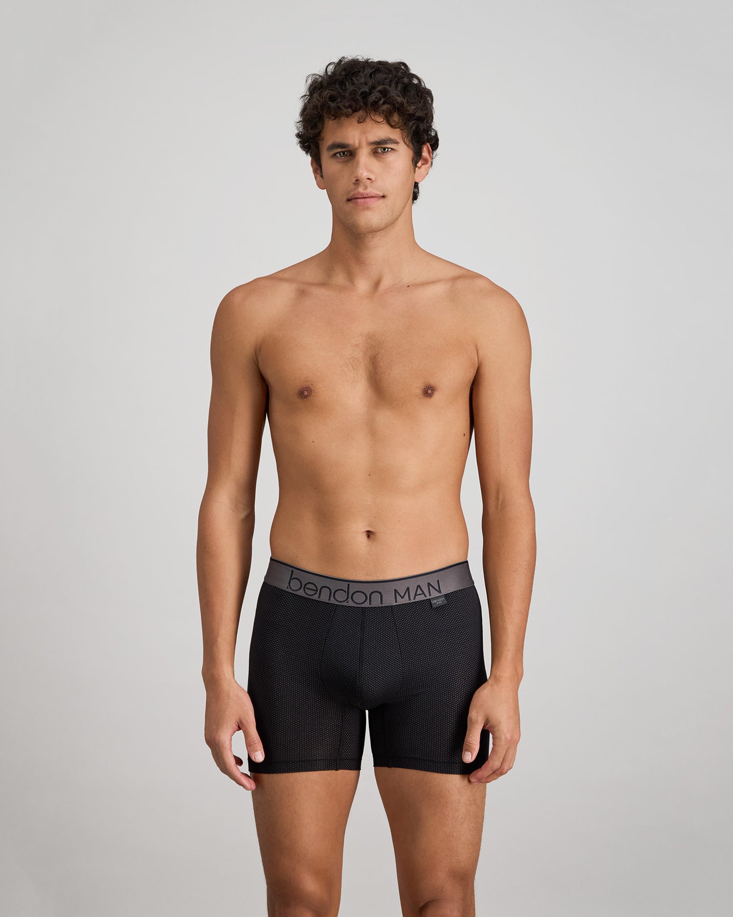 Everyday Active Mens Long Trunk in BLACK. Feature shot