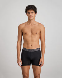 Everyday Active Mens Long Trunk in BLACK. Feature shot