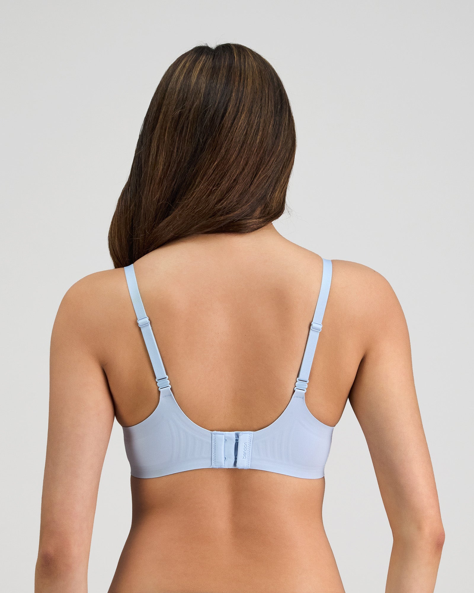 Comfit Collection Contour Bra in SKYWAY. Flat lay back view