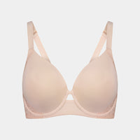 Eloise Contour Bra in PALE DOGWOOD. Flat lay front view