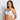Model wears Damask Twin Pack Contour Bra Twin Pack in IBIS ROSE/WHITE. On body side view