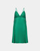Evelyn Chemise in ULTRAMARINE GREEN. Flat lay front view